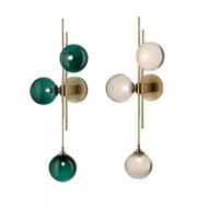 Nordic Dark Green Glass Molecular Lamp