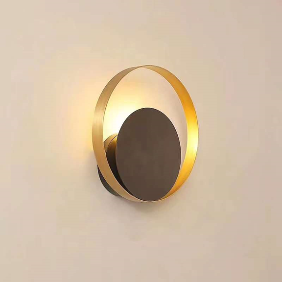 Simple Light Luxury LED Round Wall Lamp