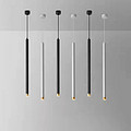 Minimalist creative light luxury slender cylindrical single head chandelier