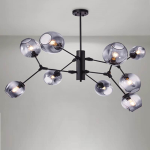 Creative Glass Metal  9 Heads Chandelier