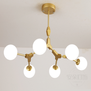 Living Room LED Gold Chandelier