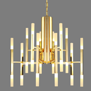 Simple Multi Head Acrylic Chandelier