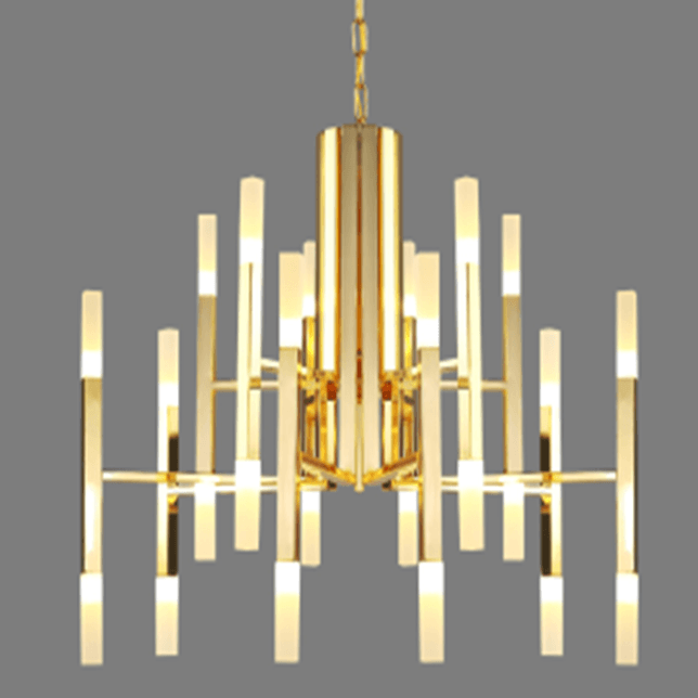 Simple Multi Head Acrylic Chandelier