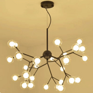 Cafe LED Firefly Chandelier