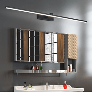 Bathroom Simple Black Mirror Lamp