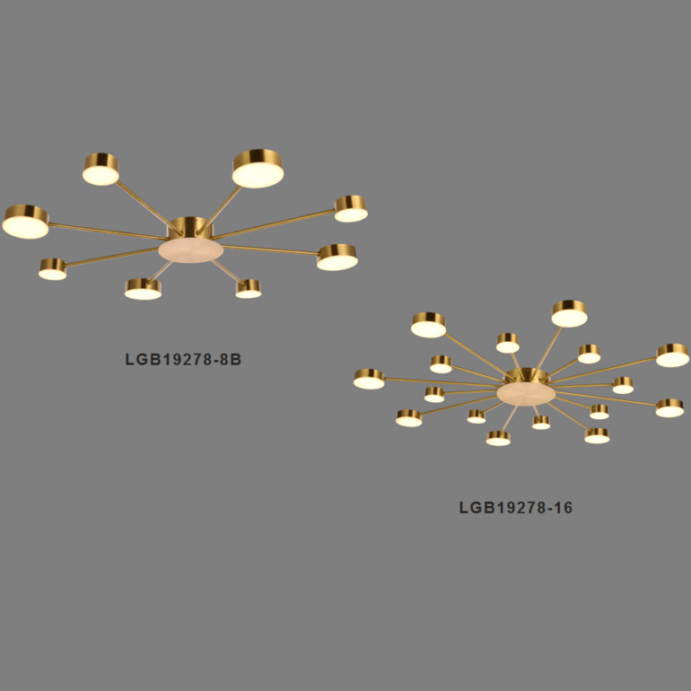 Light Luxury Golden Circle Chandelier