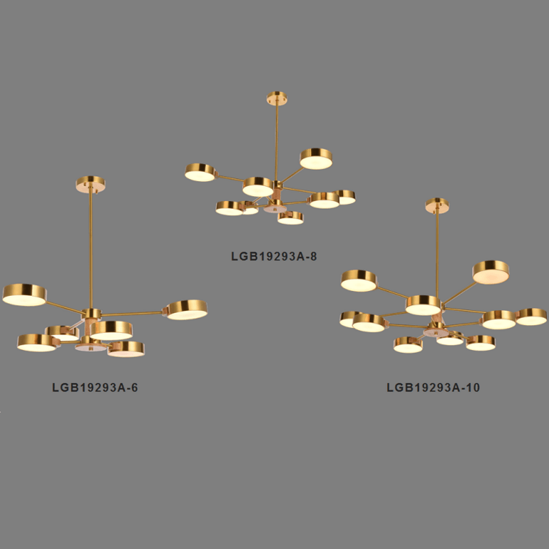 Light Luxury Golden Circle Chandelier