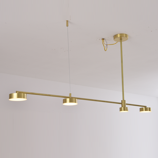 Post Modern Art Long Row Chandelier