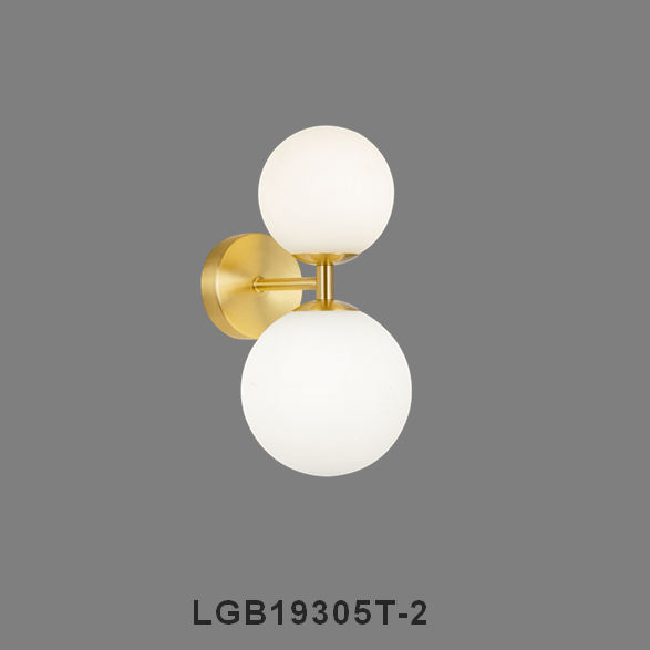 Aisle Golden Double Ball Wall Lamp