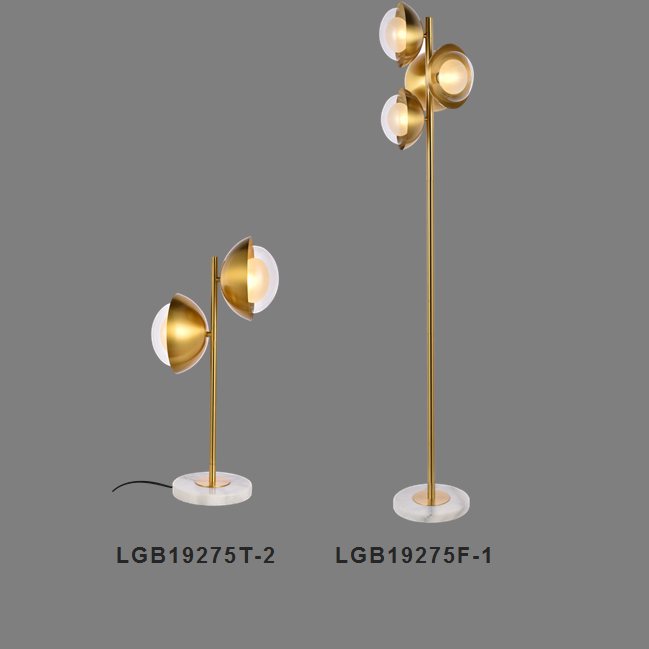 Simple Golden Ball Floor Lamp