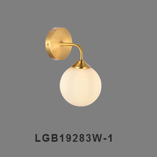 Bookcase White Ball Drooping Wall Lamp