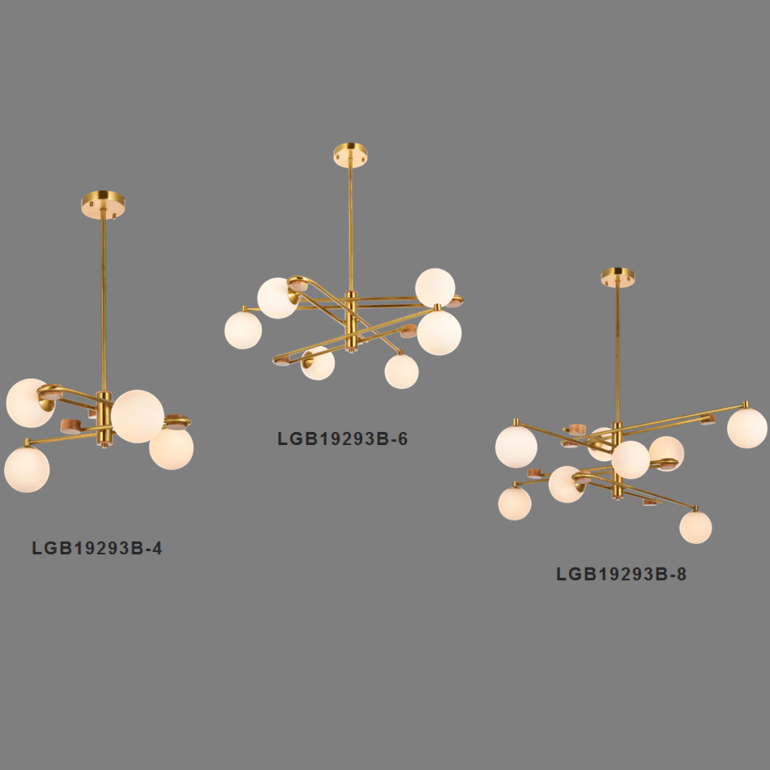 Nordic Luxury White Ball Chandelier