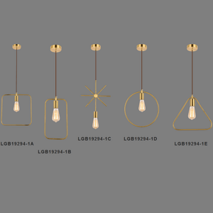 Geometric Single Bulb Chandelier