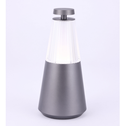 Grey rechargeable tent hanging lamp, flexible space rocket series camping lamp