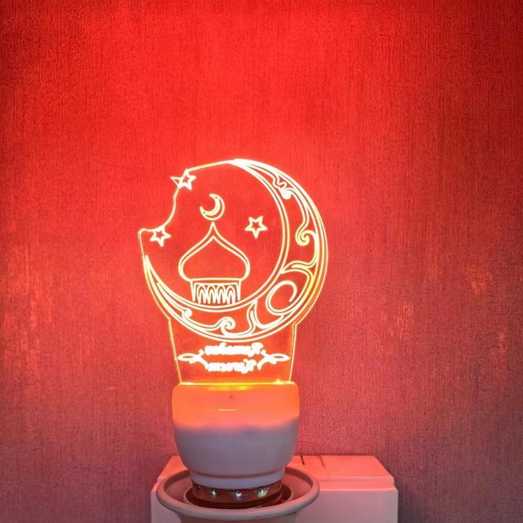 3D acrylic night light bulb
