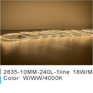 12V/24V 2835-10MM-240L indoor advertising decorative strip light