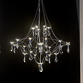 Modern atmospheric hollow canteens light cube chandelier