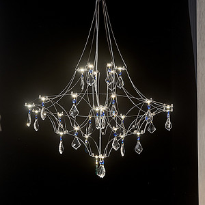 Modern atmospheric hollow canteens light cube chandelier