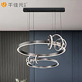 17304-850+50 spiral elliptical light luxury circular pendant lamp