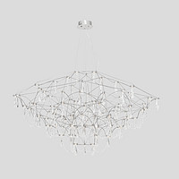 Postmodern duplex full sky starry cubic crystal chandelier