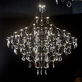 Customized Banquet Hall Nordic Restaurant Light Cube Crystal Chandelier