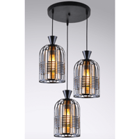 2023-29 Matte Black Postmodern Luxury Bedroom Pendant Light