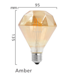 ZS95 diameter 95 high 135 large screw mouth filament lamp