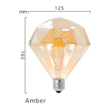 ZS125 Diamond Retro Creative Filament Lamp