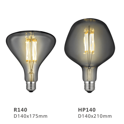 Straight wire wound smoke lamp   multiple shaped filament lamp