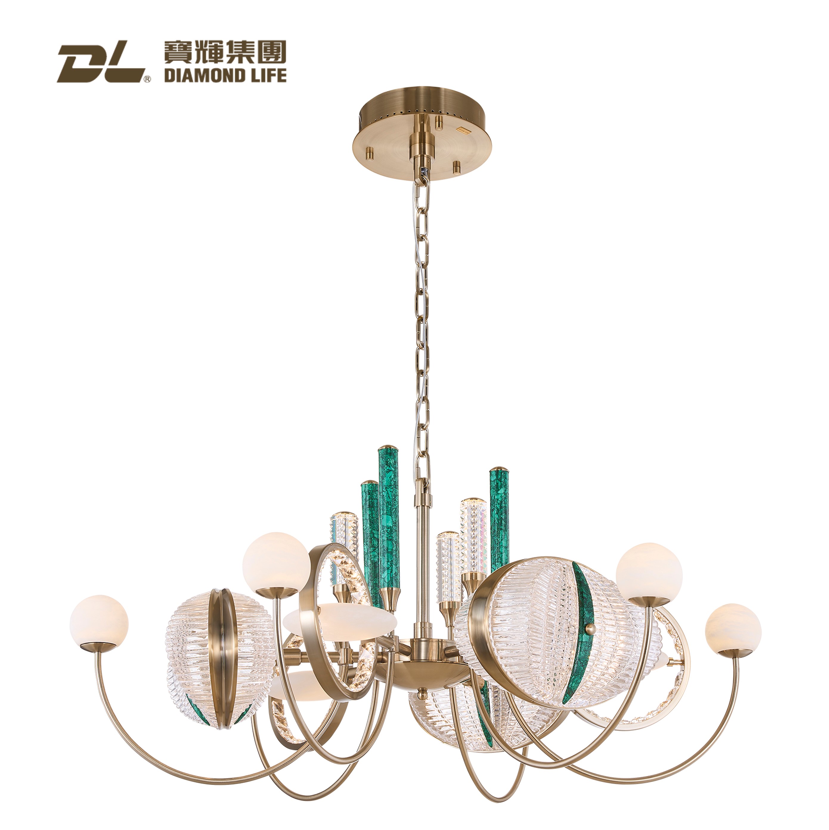 Baohui Postmodern Luxury-Lake Shadow DL4808 Diamond Pendant Lamp