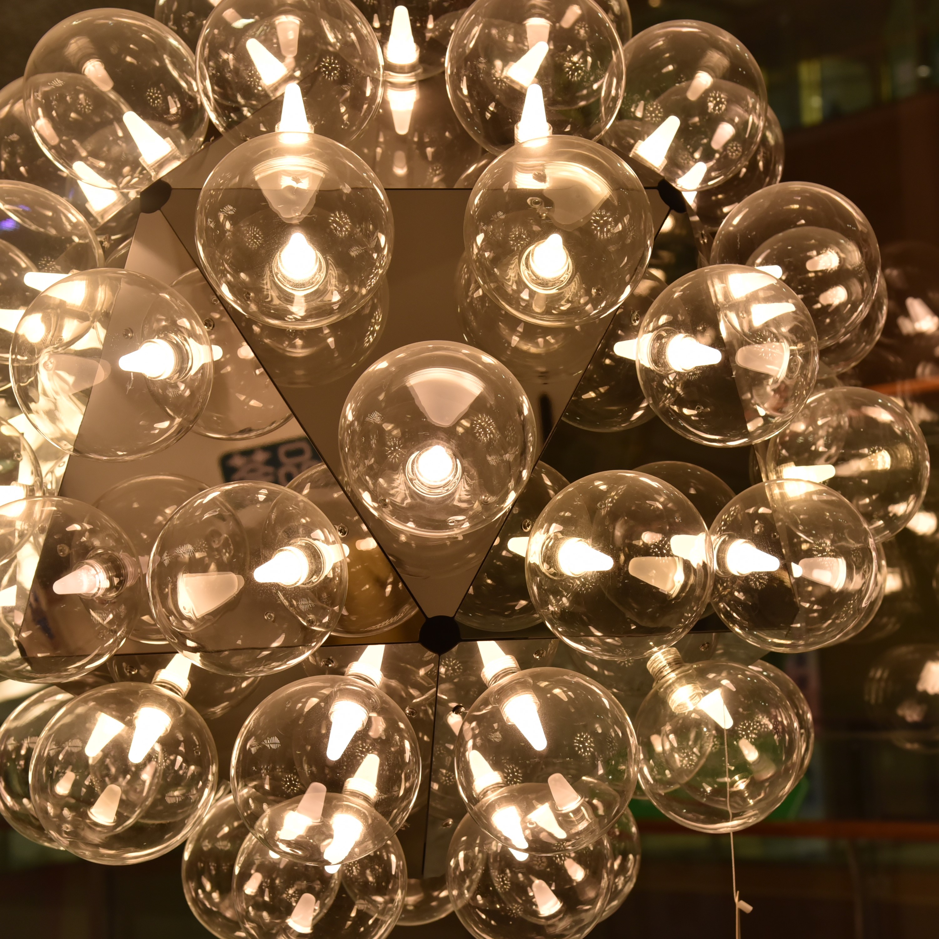 Nordic style warm living room restaurant creative bubble pendant light