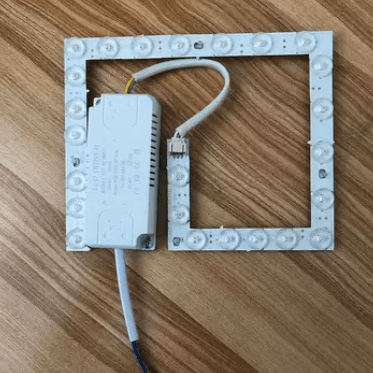 Ceiling lamp replacement with wick lamp with three color variable light source