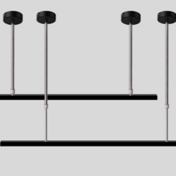 Clothing store aluminum track light universal bracket track bar