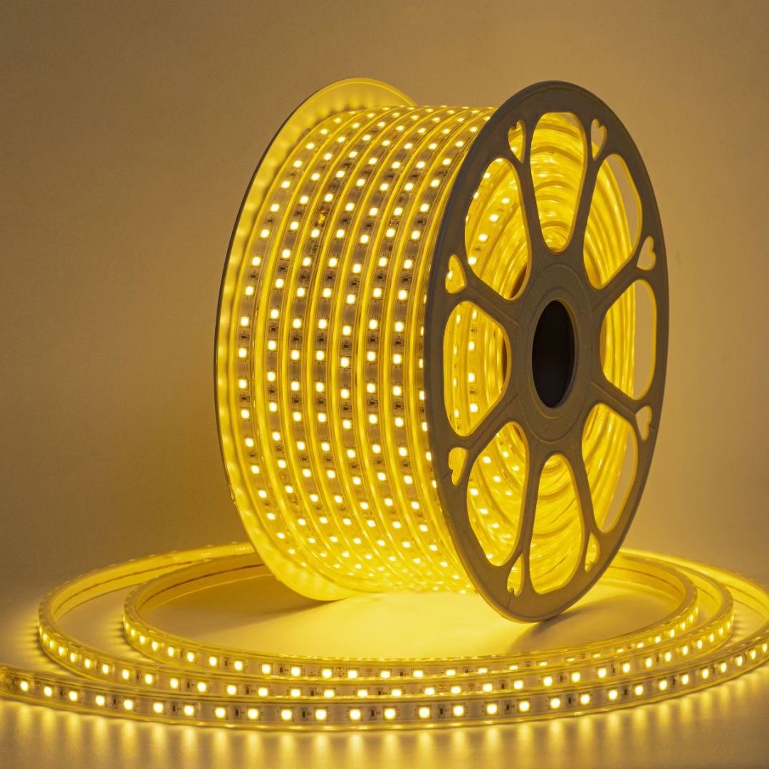 Yellow light bending resistant foldable multiple shape strip light