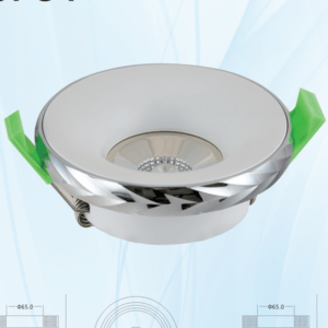 XYN-M047-WH+CH Silver Shell White Bottom Downlight