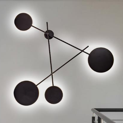 Nordic minimalist fashionable black wall lamp