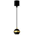 Creative corridor bedroom circular gold border pendant light