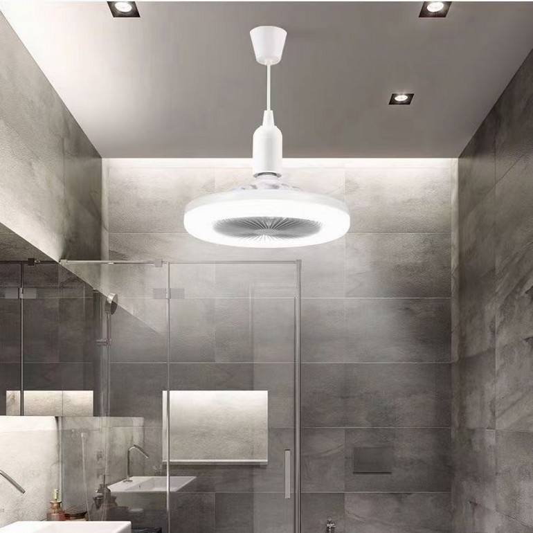 Lighting and air supply small space ceiling fan light
