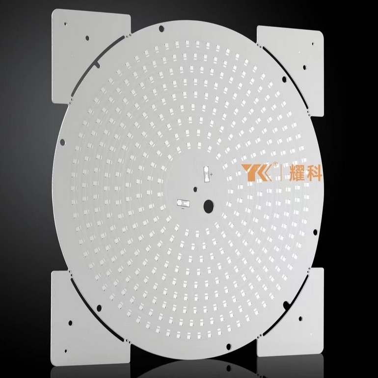 High thermal conductivity aluminum substrate circular white circuit board