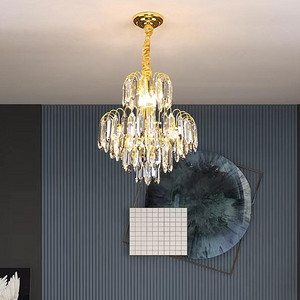 Crystal luxury hotel living room pendant light