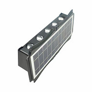 Rectangular five head luminous solar outdoor wall lamp