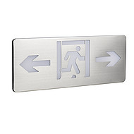 Ultra thin stainless steel safety exit sign light