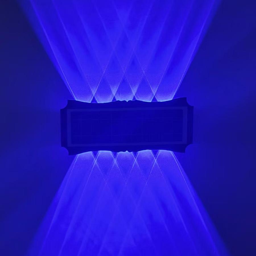 Courtyard solar blue light outdoor wall lamp