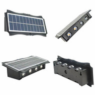 Outdoor solar garden wall lamp