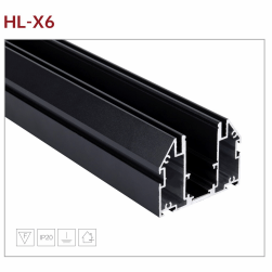 Black aluminum led concealed U-shaped track bar