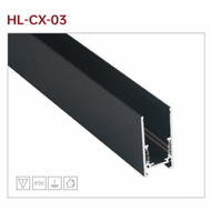 Black guide track 2mm thick dark led track bar