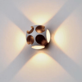 Irregular spherical led wall light