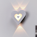 Creative love led courtyard villa outdoor wall light