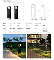 Novel waterproof led lawn light