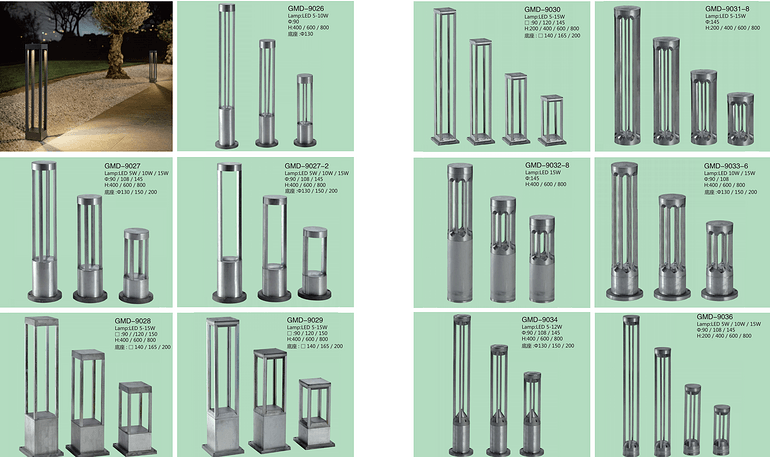 Long strip simple atmosphere LED lawn light